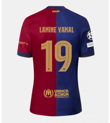Barcelona Lamine Yamal #19 Replika Hjemmebanetrøje 2024-25 Kortærmet